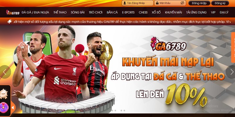 Lưu ý quan trọng khi thực hiện đăng nhập Ga6789