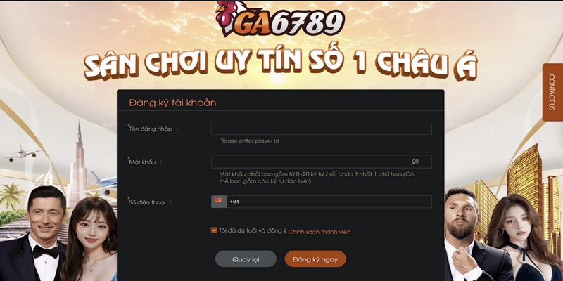 Tham gia Ga6789 nhà cái khuyến mãi thành viên mới 88k