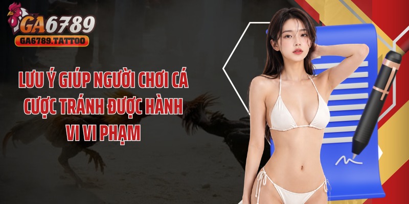 Lưu ý giúp người chơi cá cược tránh được hành vi vi phạm